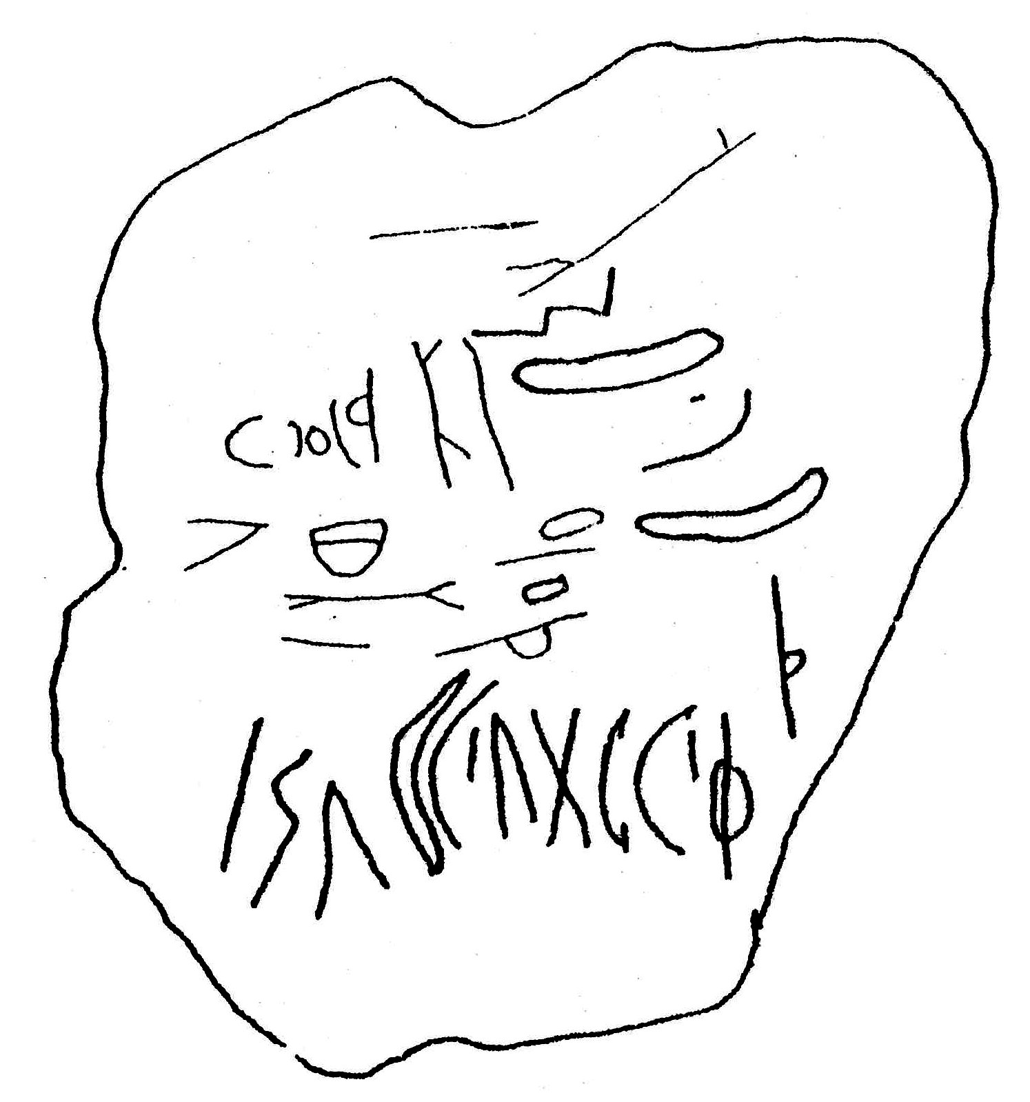 inscription of siglum ASWS 168