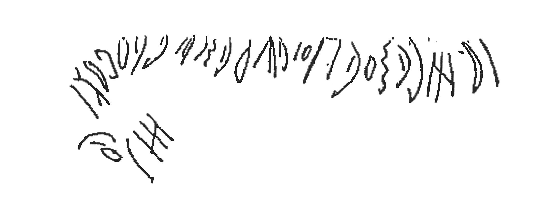 inscription of siglum AWS 140