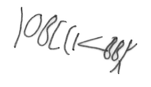 inscription of siglum AWS 214