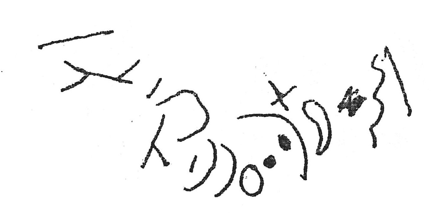 inscription of siglum AWS 293