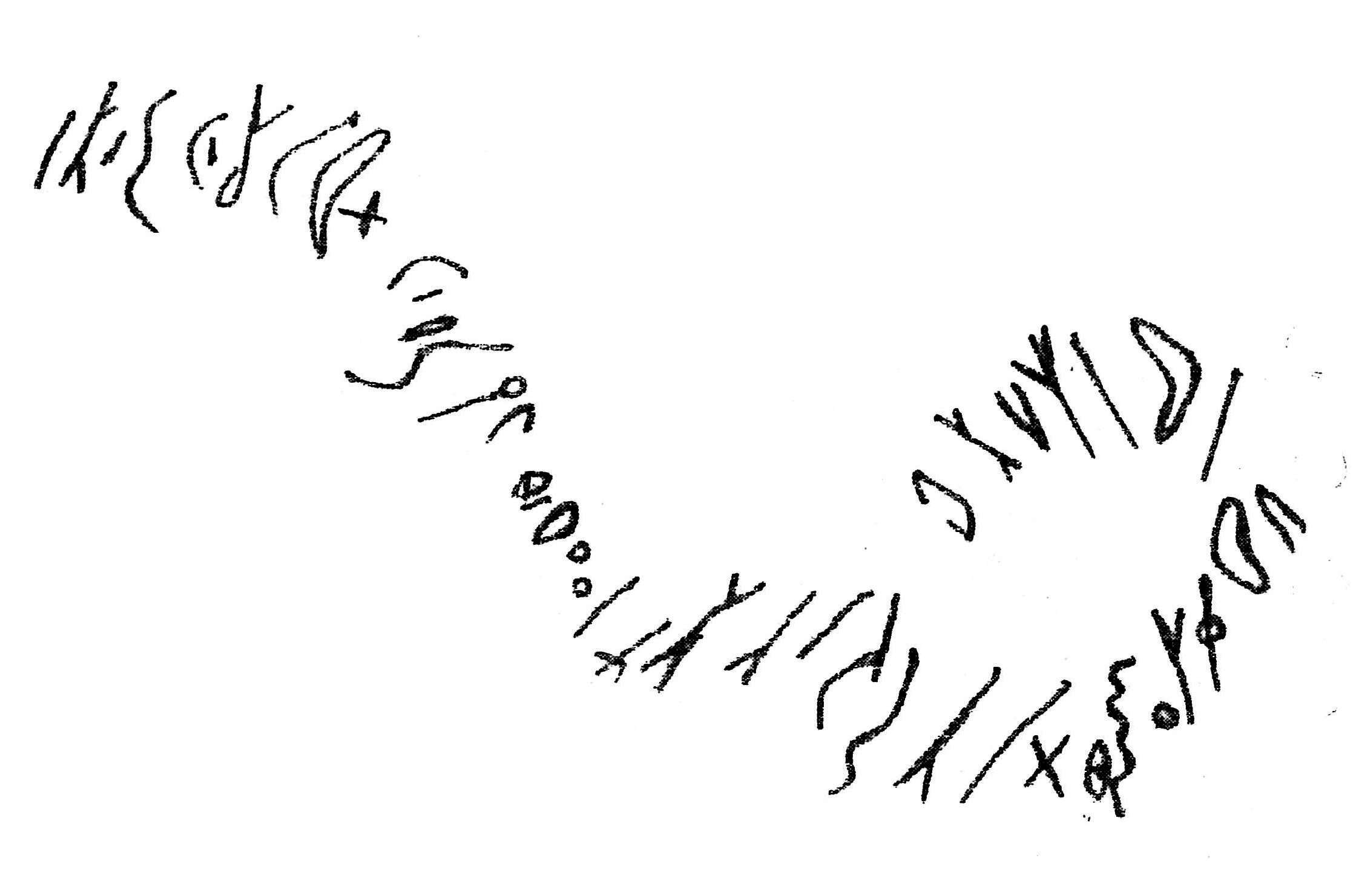 inscription of siglum AWS 377