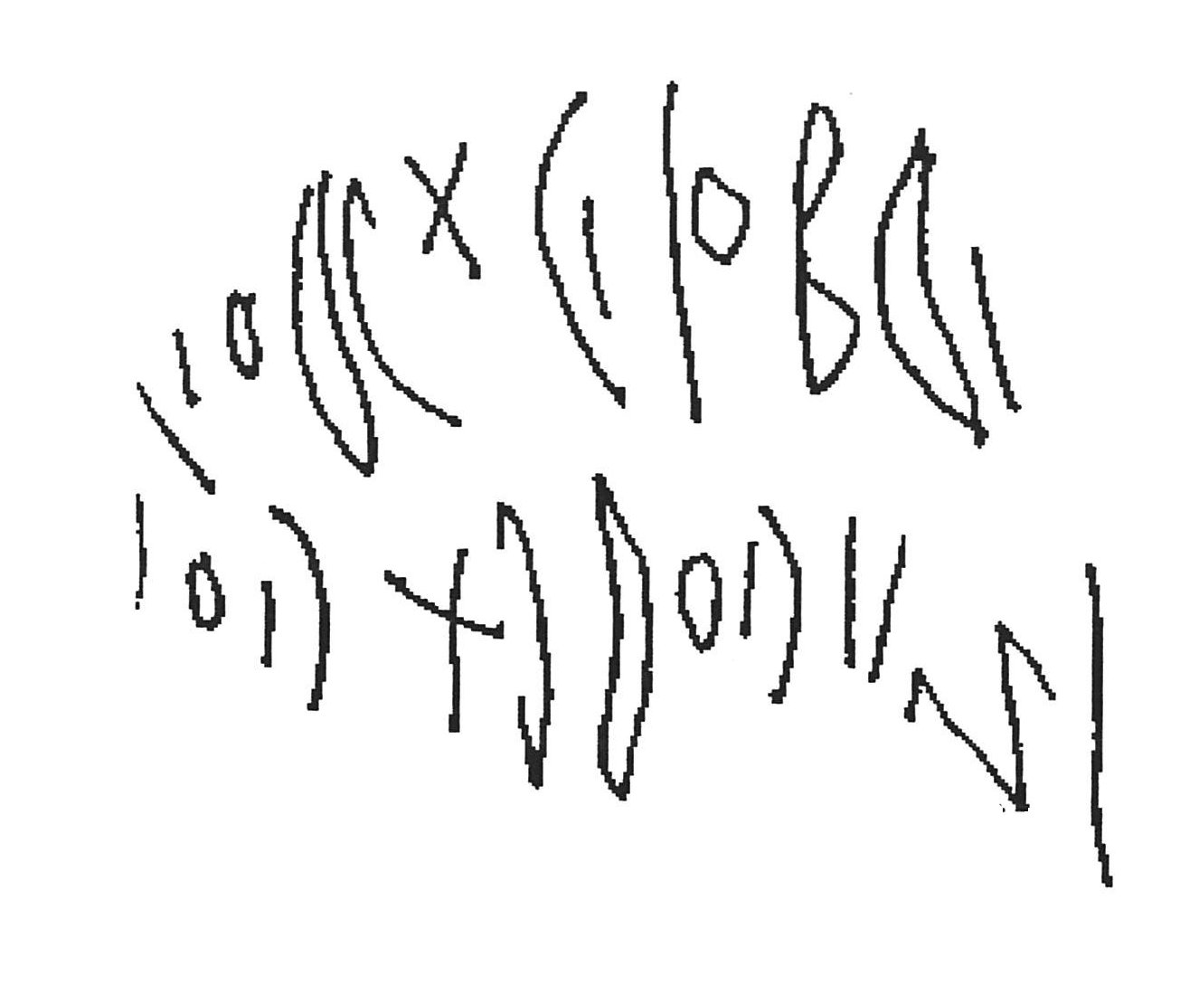 inscription of siglum AWS 80