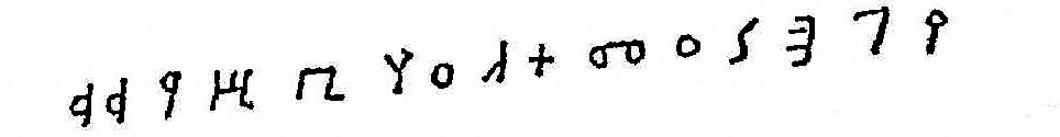 inscription of siglum Bogue 189