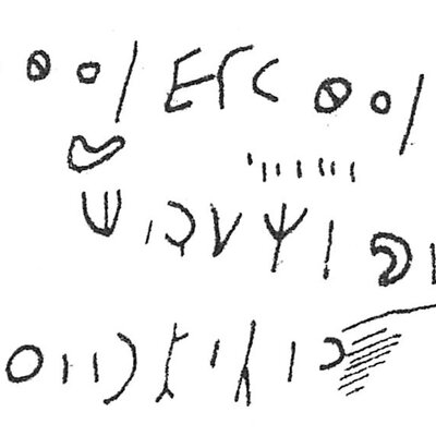 inscription of siglum C 104