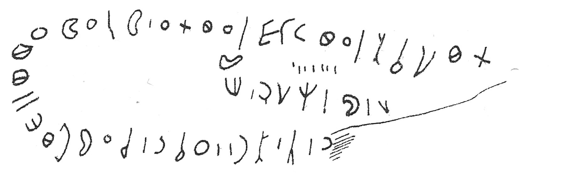 inscription of siglum C 104