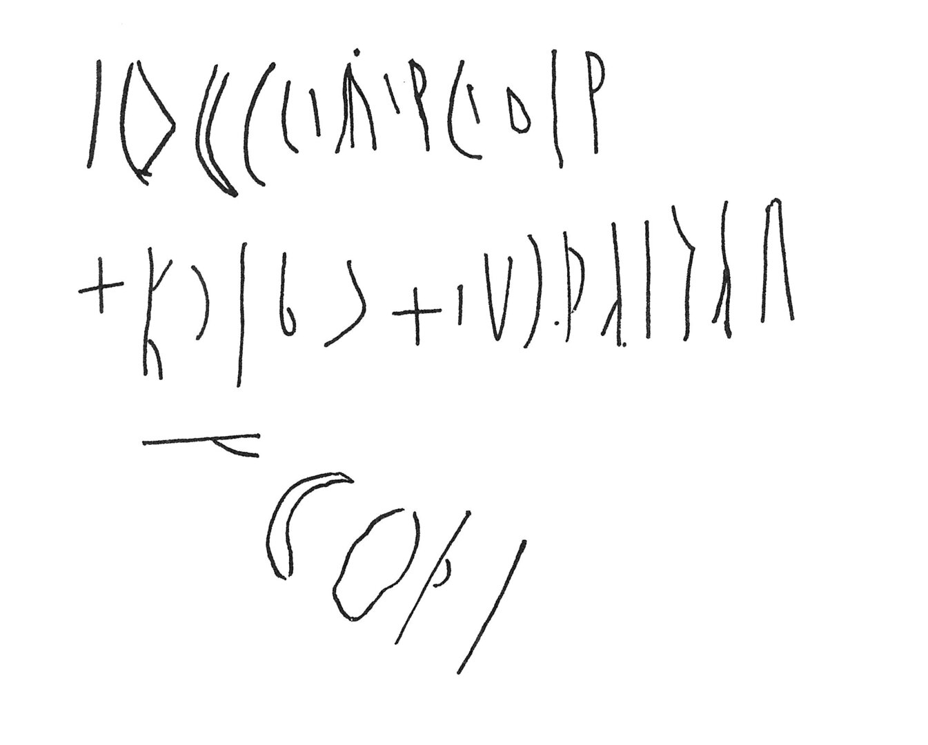 inscription of siglum C 1040