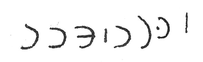 inscription of siglum C 1081