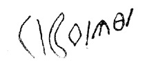 inscription of siglum C 1189
