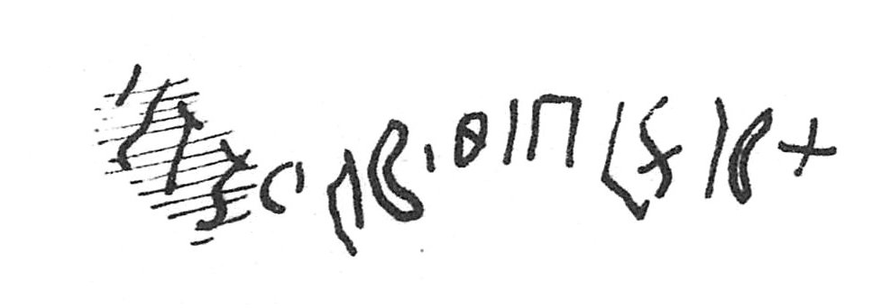 inscription of siglum C 13