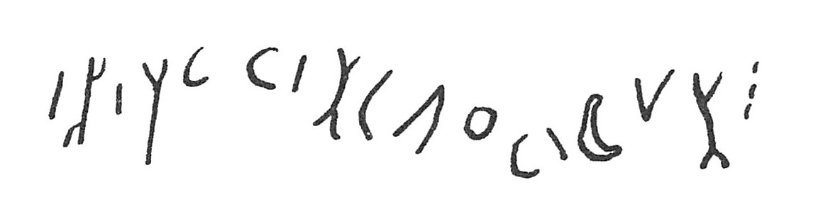 inscription of siglum C 130