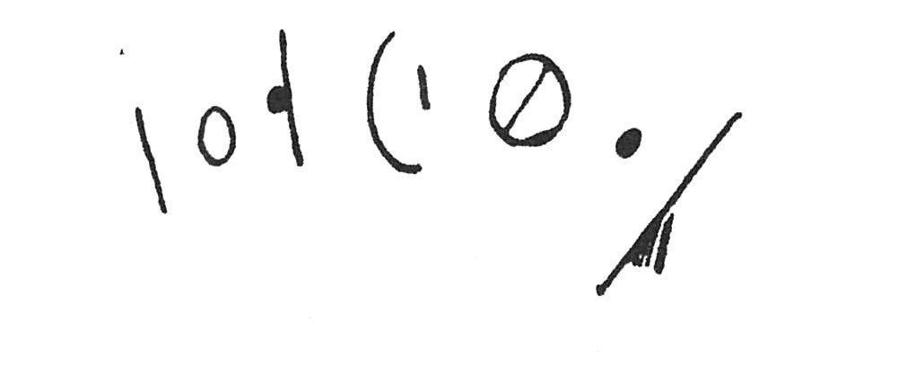 inscription of siglum C 1389