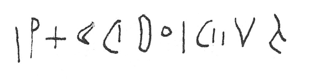 inscription of siglum C 14
