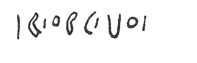 inscription of siglum C 15