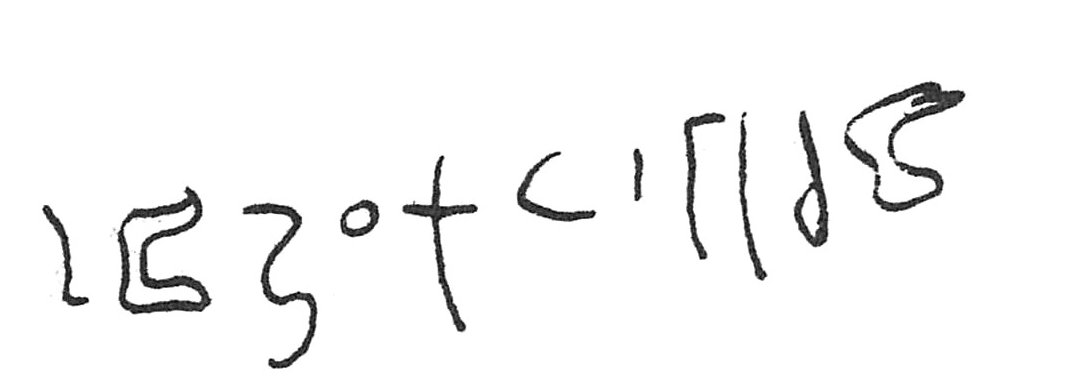 inscription of siglum C 1541