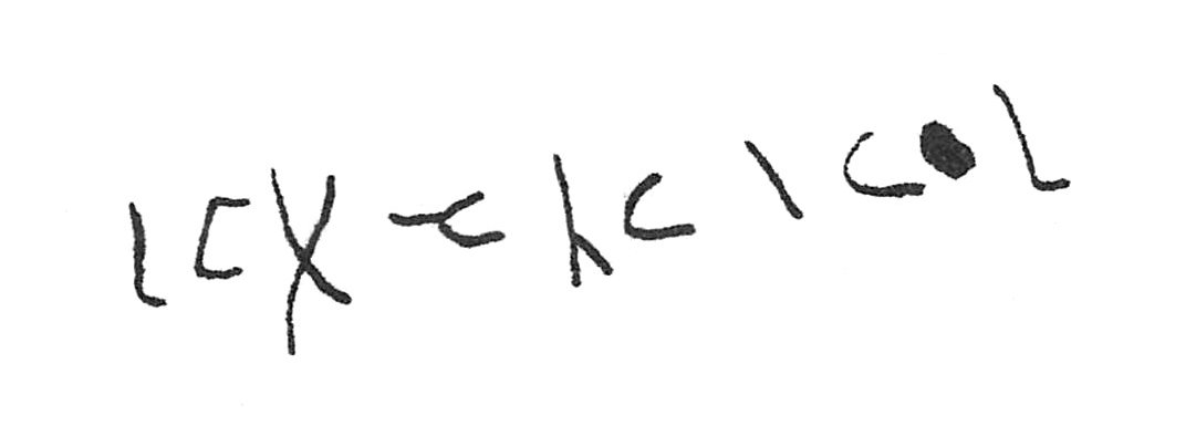 inscription of siglum C 1579