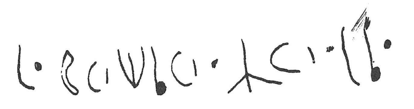 inscription of siglum C 1603