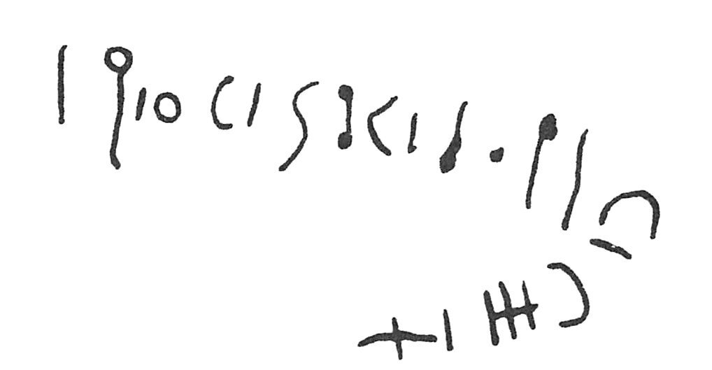 inscription of siglum C 1605