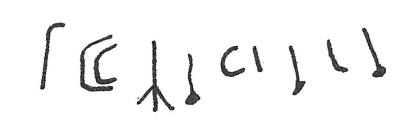 inscription of siglum C 164