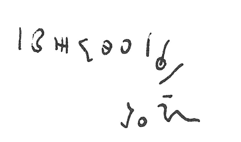 inscription of siglum C 1640
