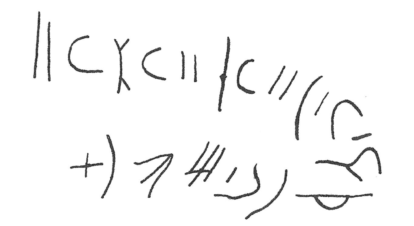 inscription of siglum C 1694