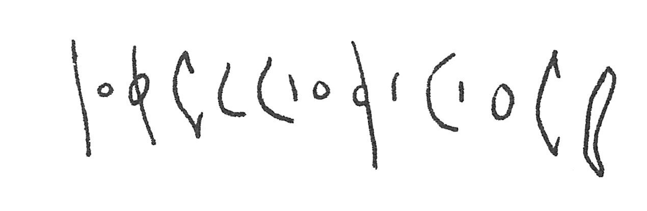 inscription of siglum C 1695