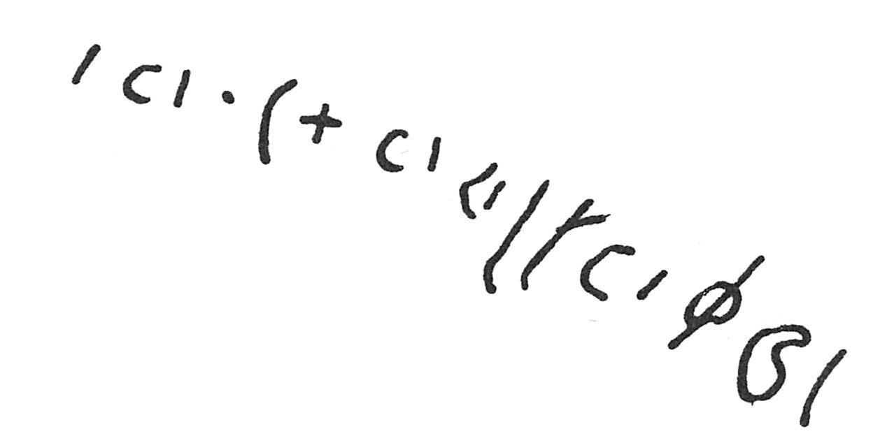 inscription of siglum C 1786
