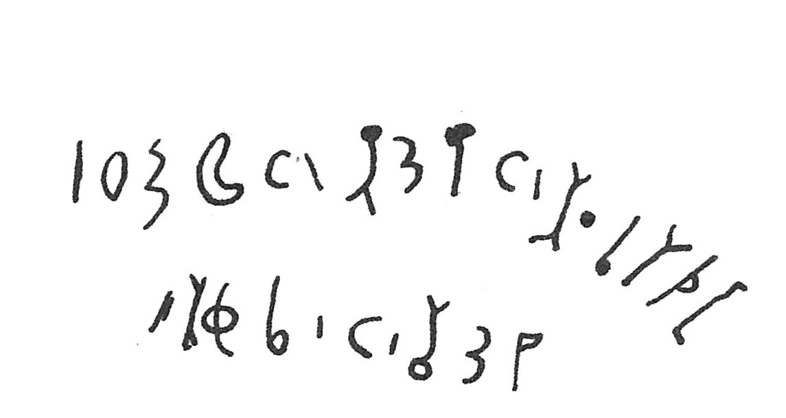 inscription of siglum C 180