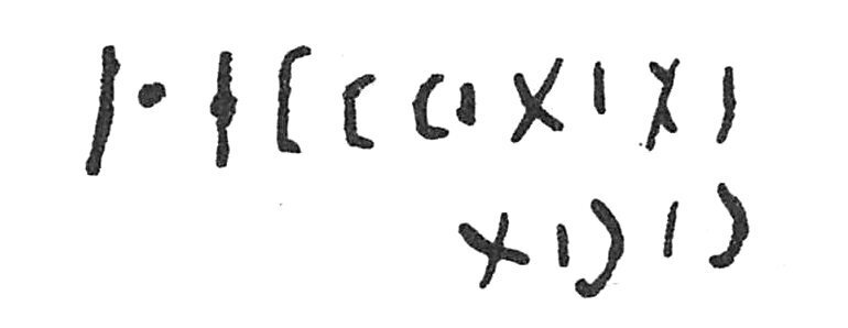 inscription of siglum C 1800