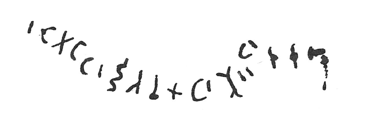 inscription of siglum C 1801