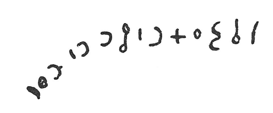 inscription of siglum C 1802