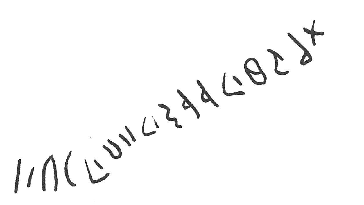 inscription of siglum C 1821