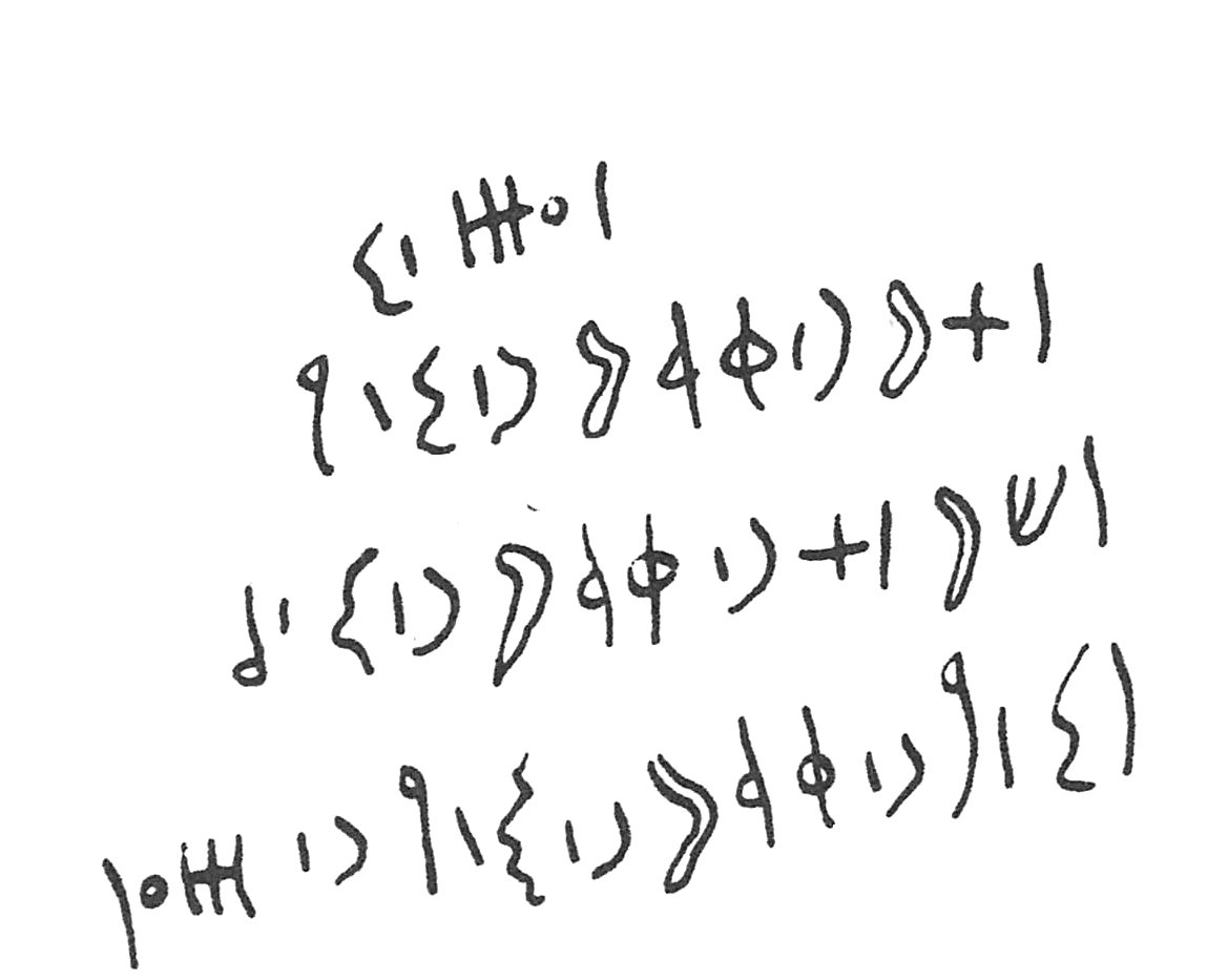 inscription of siglum C 1877
