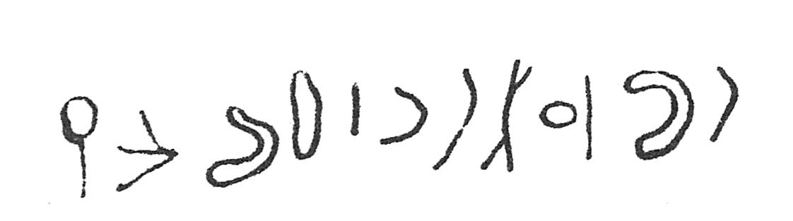 inscription of siglum C 1886