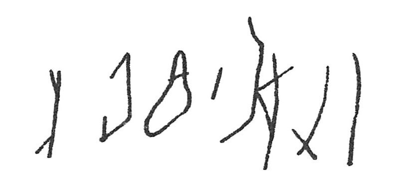 inscription of siglum C 1888