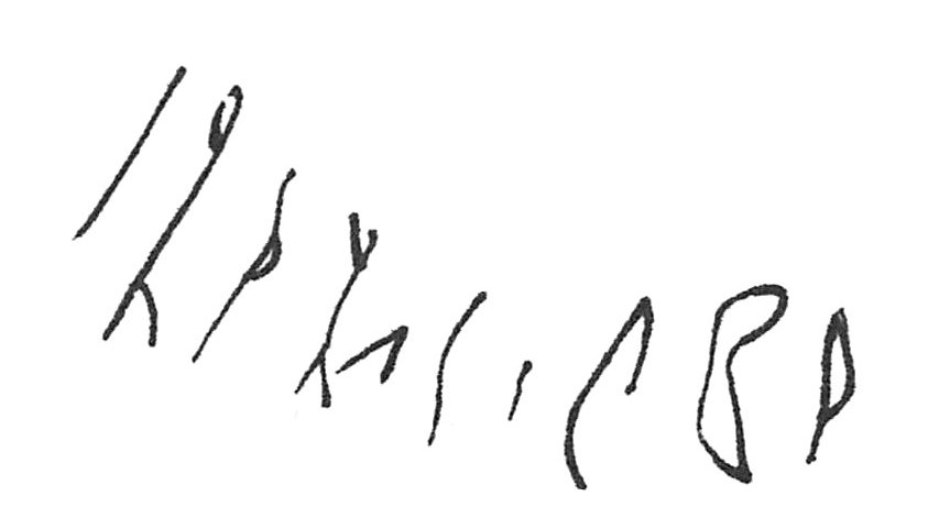 inscription of siglum C 1898