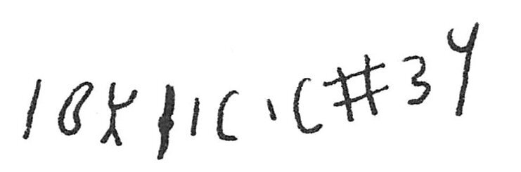 inscription of siglum C 1909