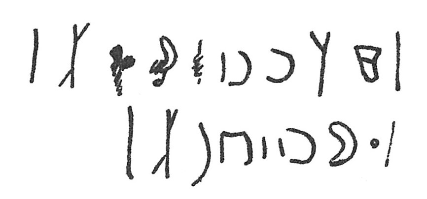 inscription of siglum C 192