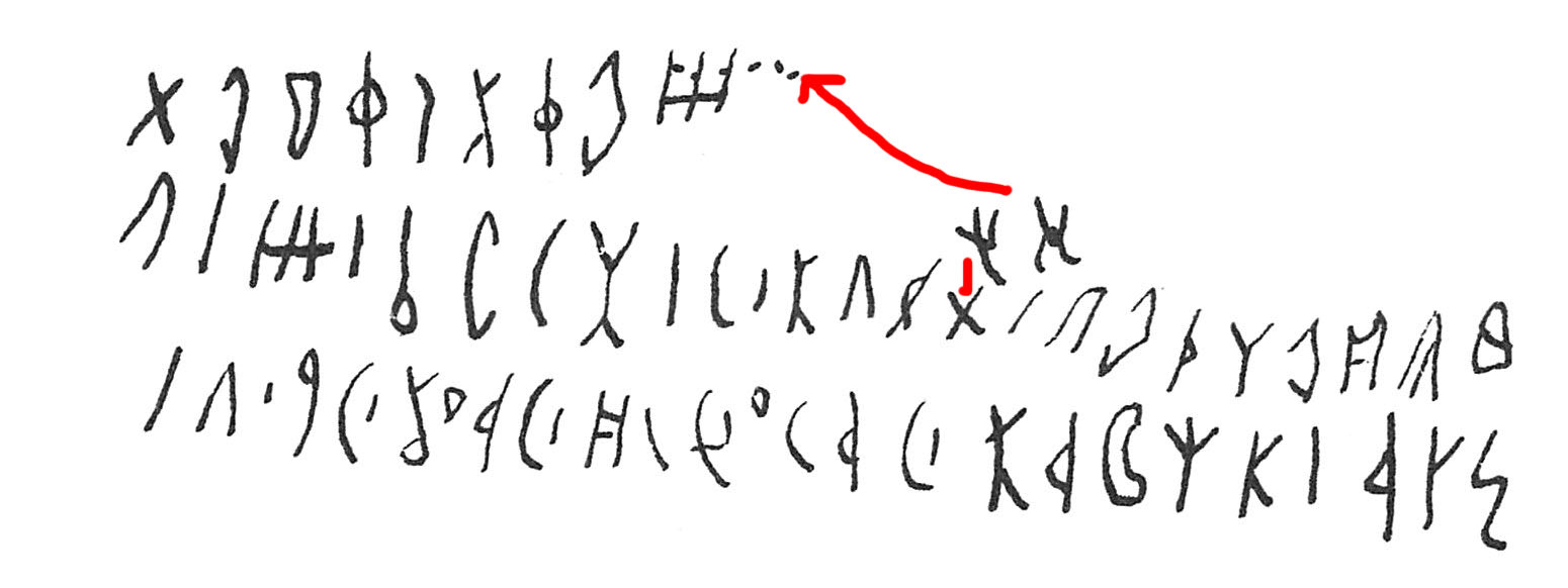 inscription of siglum C 1952