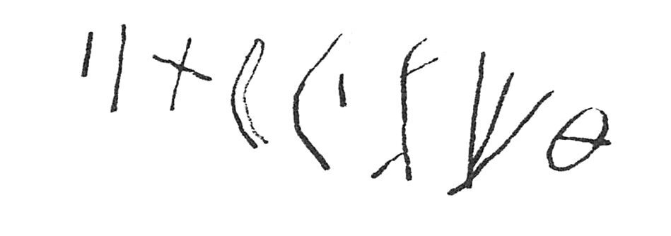 inscription of siglum C 1977