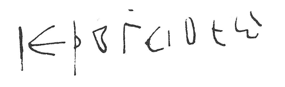 inscription of siglum C 1992 bis