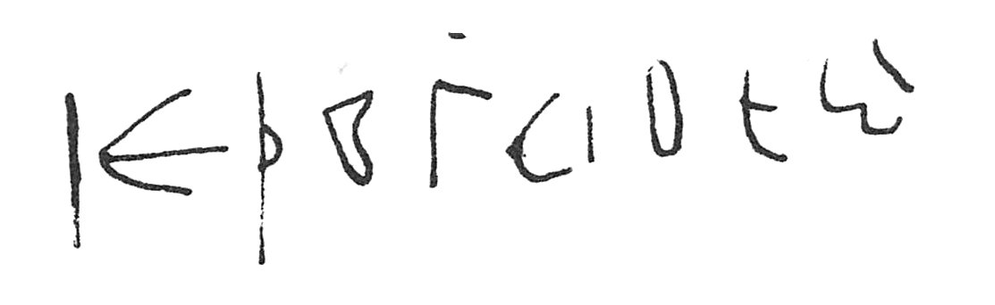 inscription of siglum C 1992 bis