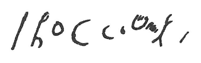 inscription of siglum C 1997