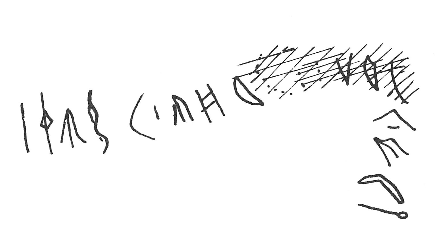inscription of siglum C 2002