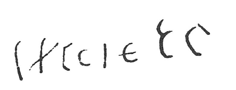 inscription of siglum C 2009