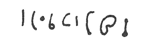 inscription of siglum C 208