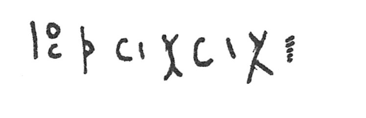 inscription of siglum C 210