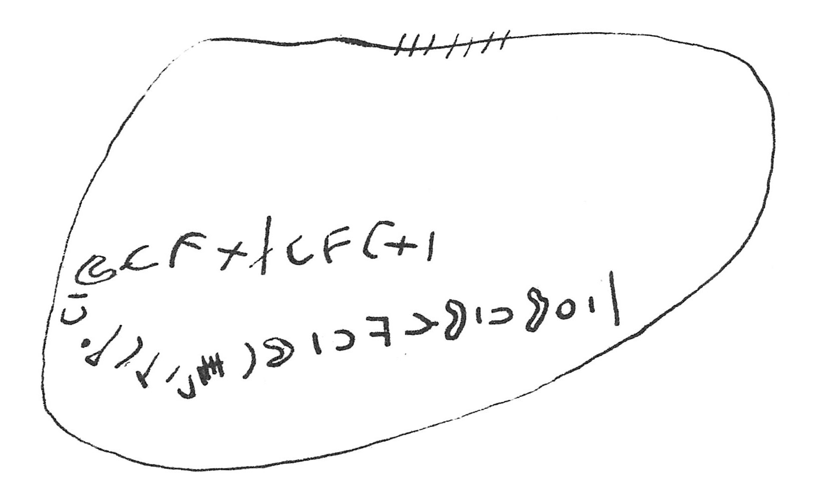 inscription of siglum C 235