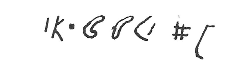 inscription of siglum C 2866