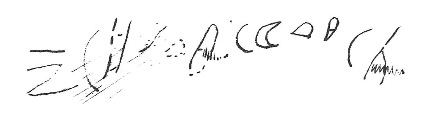 inscription of siglum C 2984