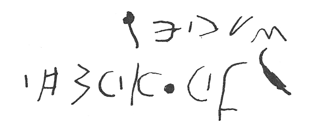 inscription of siglum C 3016